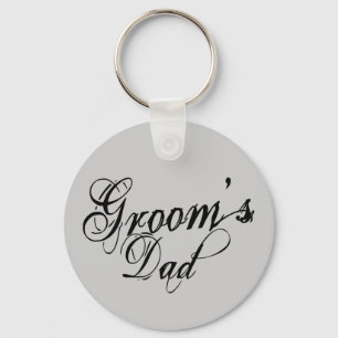 Naughy Grunge Script - Groom's Dad Black Sleutelhanger