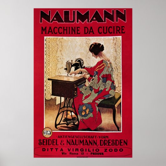 Naumann Macchine da Cucire Poster (Voorkant)