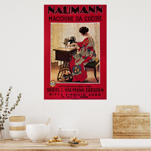 Naumann Macchine da Cucire Poster (Keuken)