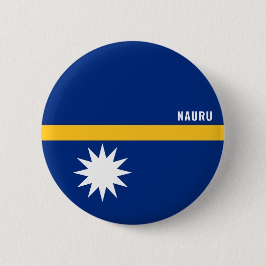 Nauru Flag Charmante Patriottische Button (Voorkant)