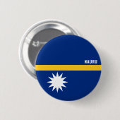 Nauru Flag Charmante Patriottische Button (Voorkant /achterkant)