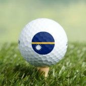 Nauru Flag Golfballen (Insitu Shirt)
