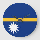 Nauru Flag Grote Klok (Voorkant)