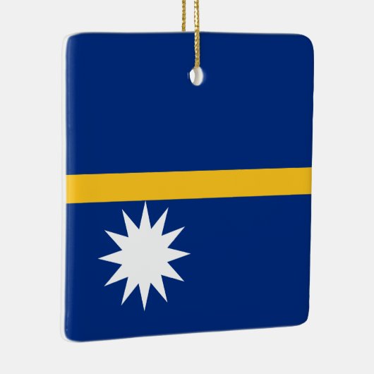 Nauru Flag Keramisch Ornament (Rechts)