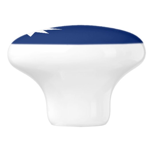 Nauru Flag Keramische Knop (Zijkant)