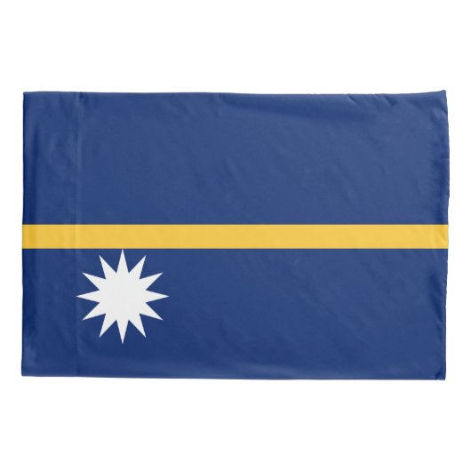 Nauru Flag Kussensloop (Achterkant)