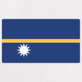 Nauru Flag Labels (Design 2)