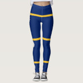 Nauru Flag Leggings (Voorkant)