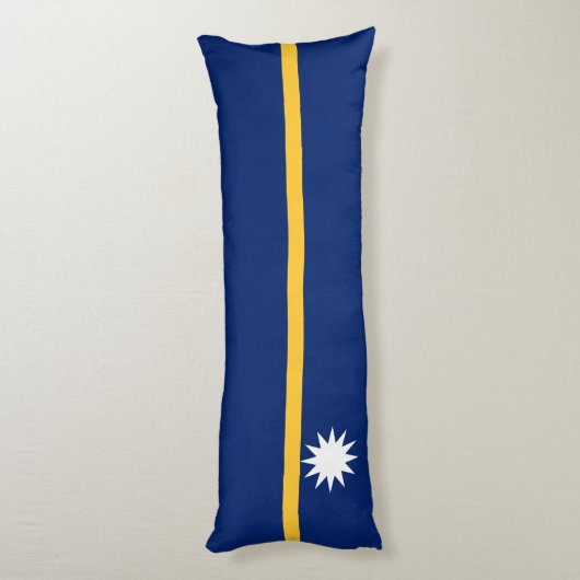 Nauru Flag Lichaamskussen (Achterkant (Verticaal))