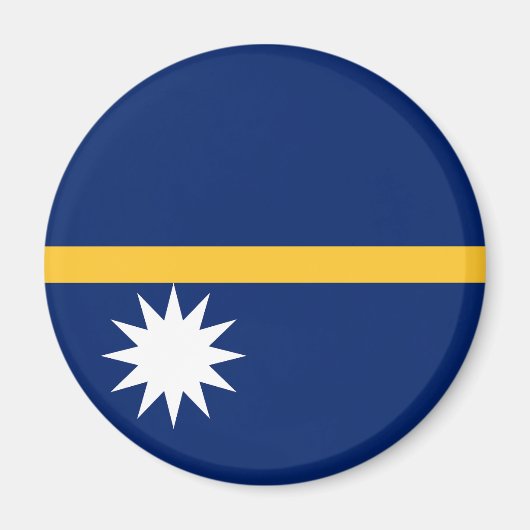 Nauru Flag Magneet (Voorkant)