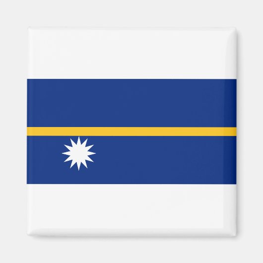 Nauru Flag Magneet (Voorkant)