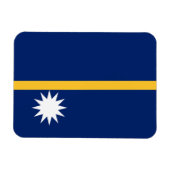 Nauru Flag Magneet (Horizontaal)