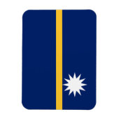 Nauru Flag Magneet (Verticaal)
