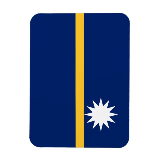 Nauru Flag Magneet (Verticaal)