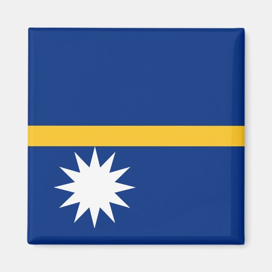 Nauru Flag Magneet (Voorkant)