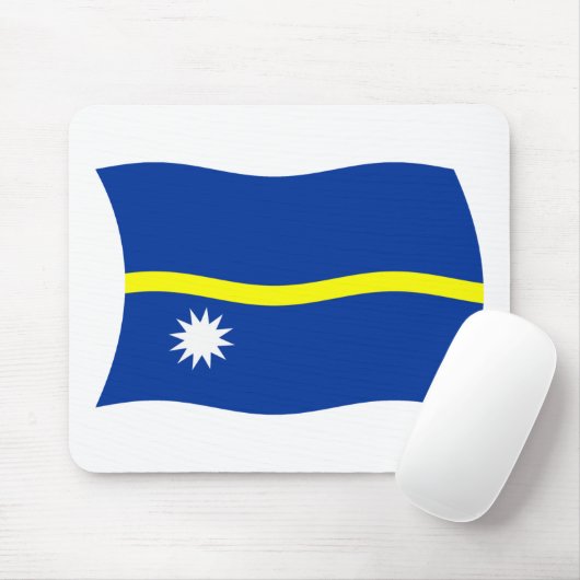 Nauru Flag Mousepad Muismat (Met muis)
