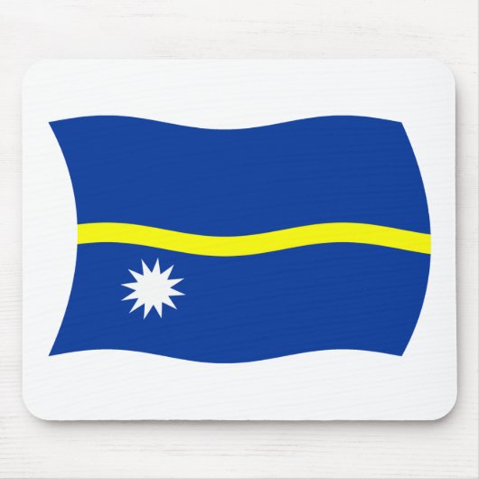 Nauru Flag Mousepad Muismat (Voorkant)
