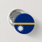 Nauru Flag Ronde Button 3,2 Cm (Voorkant /achterkant)