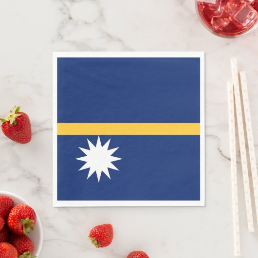 Nauru Flag Servet (Insitu)