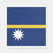 Nauru Flag Servet (Voorkant)