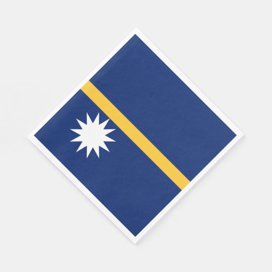 Nauru Flag Servet (Hoek)