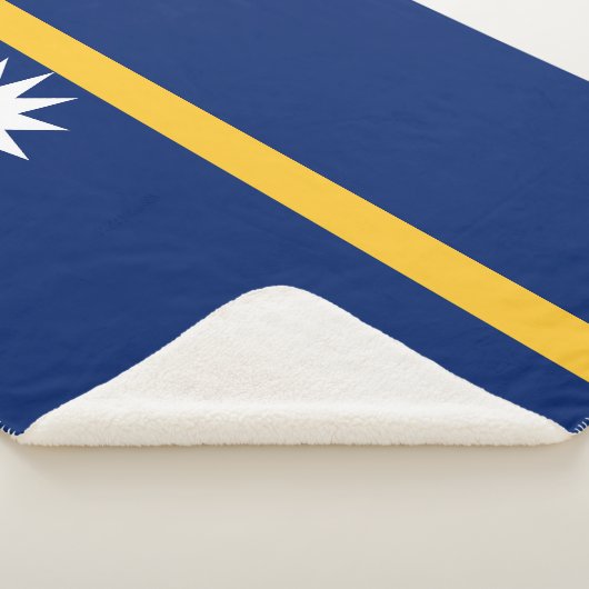 Nauru Flag Sherpa Deken (3/4)