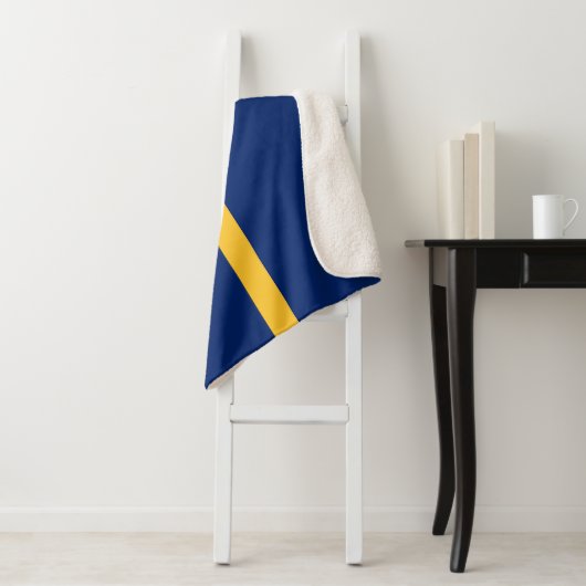 Nauru Flag Sherpa Deken (In situ)