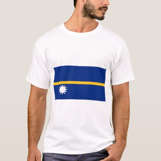 Nauru Flag T-shirt (Voorkant)
