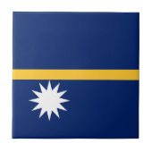 Nauru Flag Tegeltje (Voorkant)