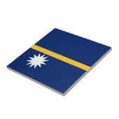 Nauru Flag Tegeltje (Zijkant)