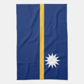 Nauru Flag Theedoek (Verticaal)