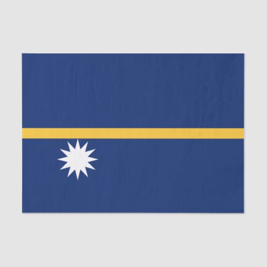 Nauru Flag Tissuepapier (Voorkant)
