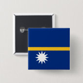 Nauru Flag Vierkante Button 5,1 Cm (Voorkant /achterkant)