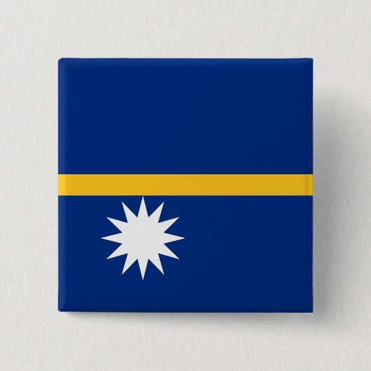 Nauru Flag Vierkante Button 5,1 Cm (Voorkant)