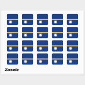 Nauru Flag Vierkante Sticker (Vel)