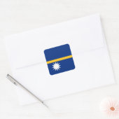 Nauru Flag Vierkante Sticker (Envelop)