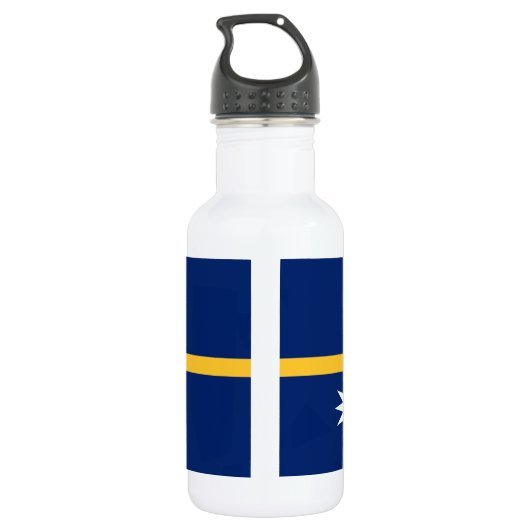Nauru Flag Waterfles (Achterkant)