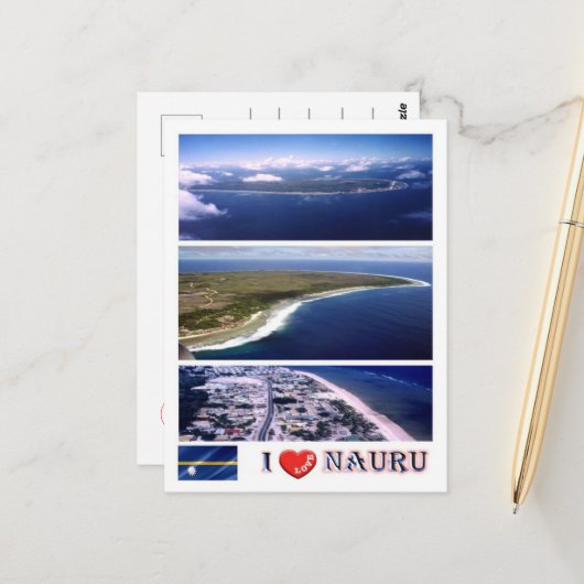 Nauru - I Love - Briefkaart (Voorkant / Achterkant in situ)
