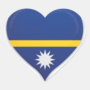 Nauru liefde vlag trots hart sticker