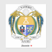 Nauru Nationaal Embleem Patriottisch Sticker (Vel)