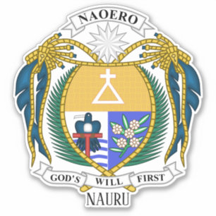 Nauru Nationaal Embleem Patriottisch Sticker