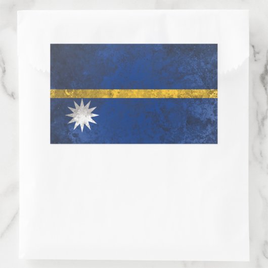 Nauru Rechthoekige Sticker (Tas)