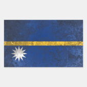 Nauru Rechthoekige Sticker (Voorkant)