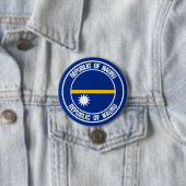 Nauru Round Emblem Ronde Button 7,6 Cm (In situ)