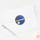 Nauru Round-pictogramvlag Ronde Sticker (Envelop)