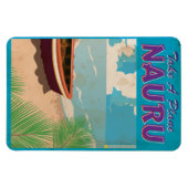 Nauru vintage reisposter magneet (Horizontaal)