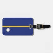 Nauru vlag bagagelabel (Voorkant horizontaal)