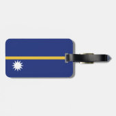 Nauru vlag bagagelabel (Achterkant horizontaal)