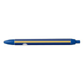 Nauru vlag blauwe inkt pen (Voorkant)