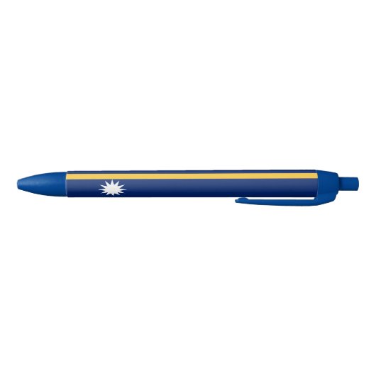 Nauru vlag blauwe inkt pen (Bodem)